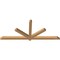 Ekena Millwork Kennewick Timber Gable Bracket, Western Red Cedar, 84"W x 35"H x 3 1/2"D x 3 1/2"F, 10/12 Pitch GBW084X35X0404KEN00SWR - alternate 5